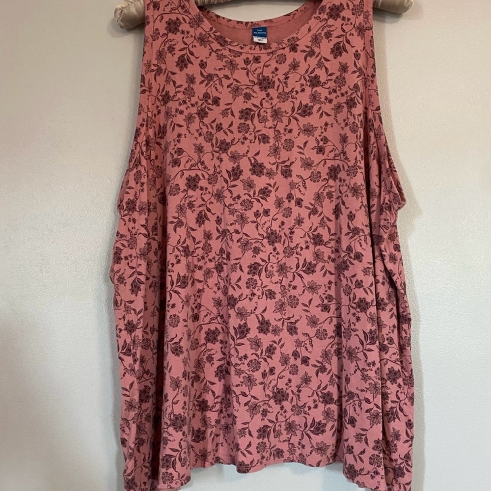Old Navy Pink Floral Tank Top